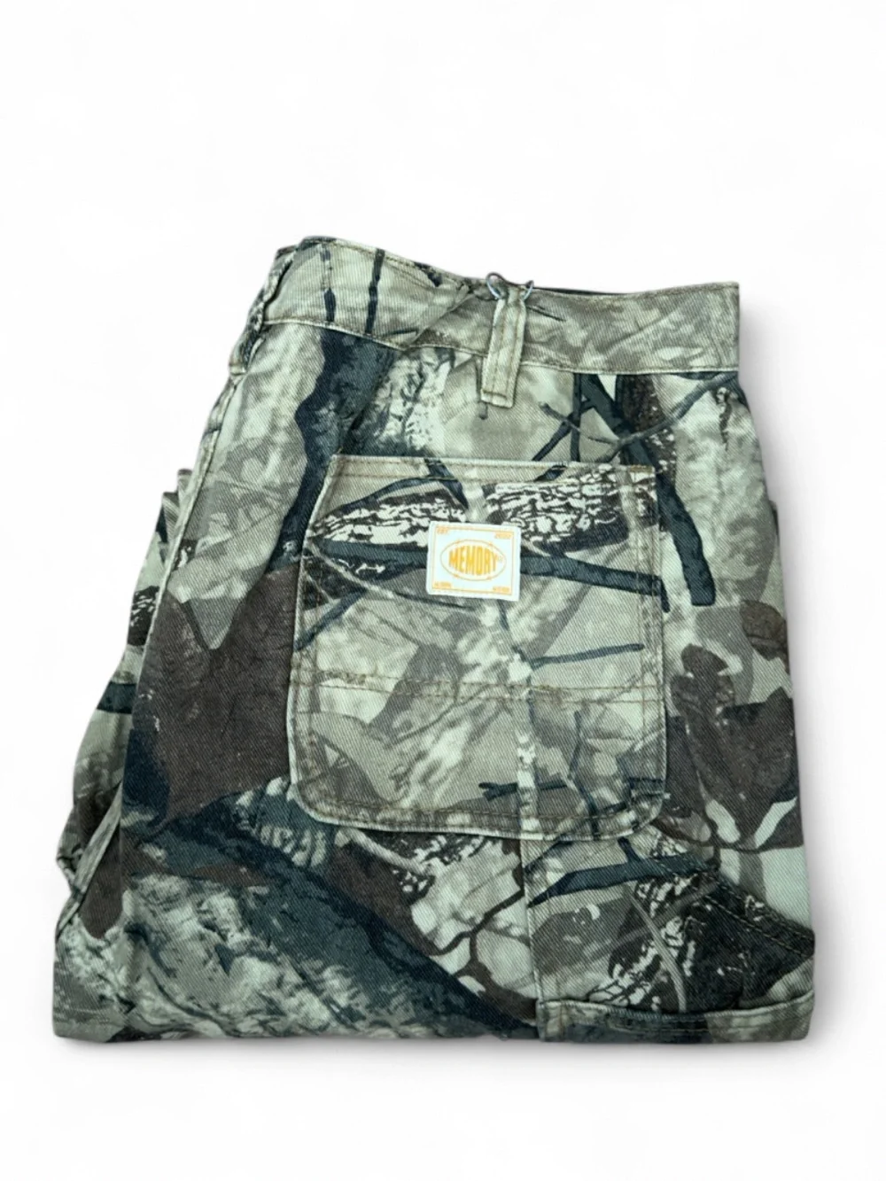 Memory Lane Double-Knee Distressed Camo Men’s Pants Size W34 x L32 (NWT)